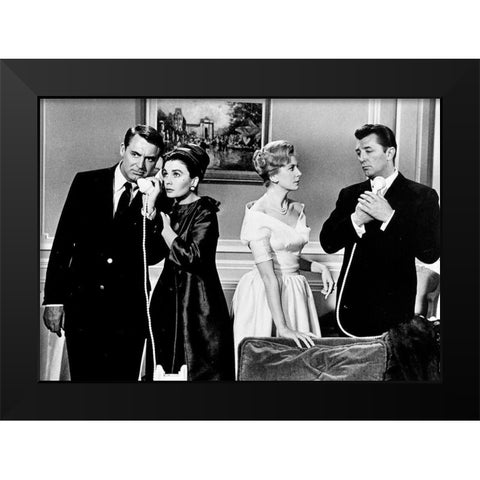 Cary Grant - The Grass is Greener Black Modern Wood Framed Art Print by Hollywood Photo Archive