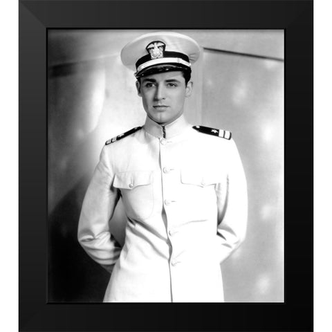 Cary Grant - Madame Butterfly Black Modern Wood Framed Art Print by Hollywood Photo Archive