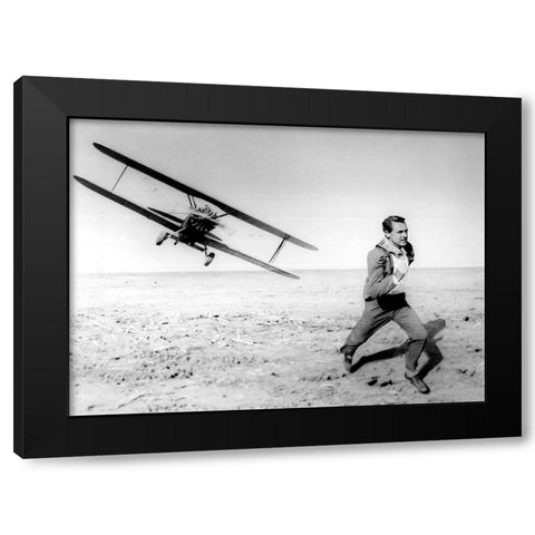 Cary Grant - North by Northwest Black Modern Wood Framed Art Print with Double Matting by Hollywood Photo Archive