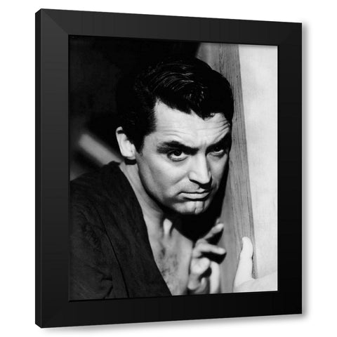 Cary Grant - The Talk of the Town Black Modern Wood Framed Art Print by Hollywood Photo Archive