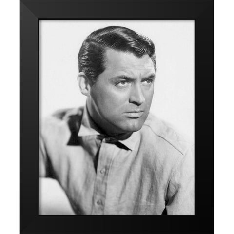 Cary Grant - The Talk of the Town Black Modern Wood Framed Art Print by Hollywood Photo Archive