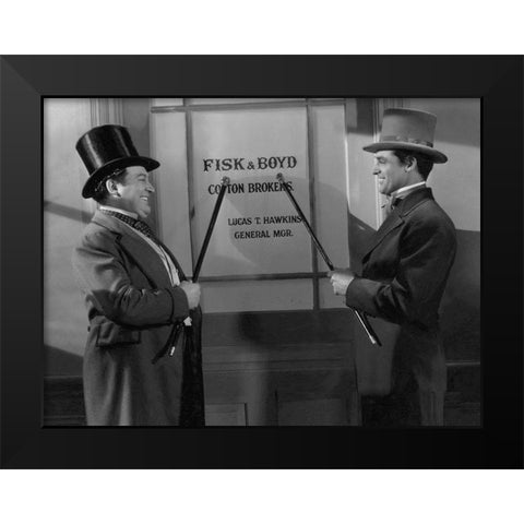 Cary Grant - The Talk of the Town Black Modern Wood Framed Art Print by Hollywood Photo Archive