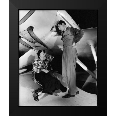 Cary Grant - The Talk of the Town Black Modern Wood Framed Art Print by Hollywood Photo Archive