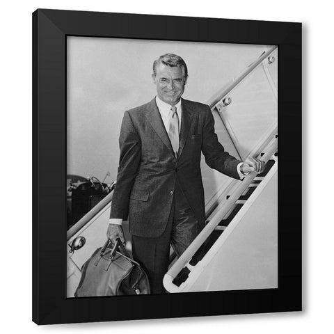 Cary Grant - The Talk of the Town Black Modern Wood Framed Art Print by Hollywood Photo Archive