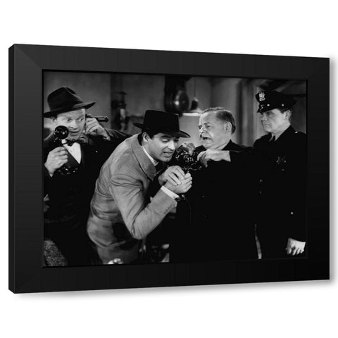 Cary Grant - His Girl Friday Black Modern Wood Framed Art Print with Double Matting by Hollywood Photo Archive