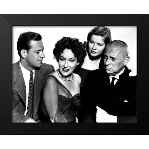 Sunset Boulevard Black Modern Wood Framed Art Print by Hollywood Photo Archive