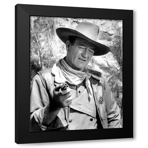 The Commancheros - John Wayne Black Modern Wood Framed Art Print with Double Matting by Hollywood Photo Archive