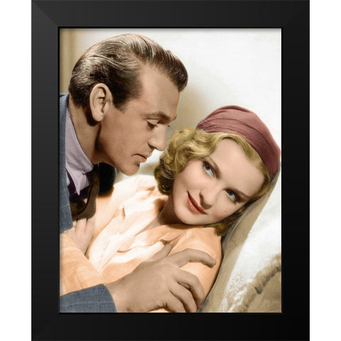 Anna Sten Black Modern Wood Framed Art Print by Hollywood Photo Archive