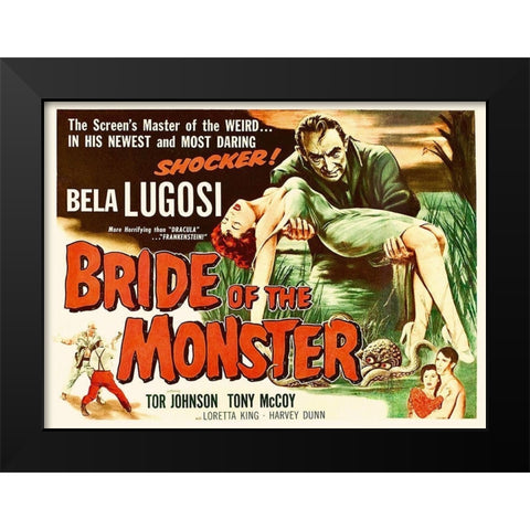 Bride of the Monster Black Modern Wood Framed Art Print by Hollywood Photo Archive