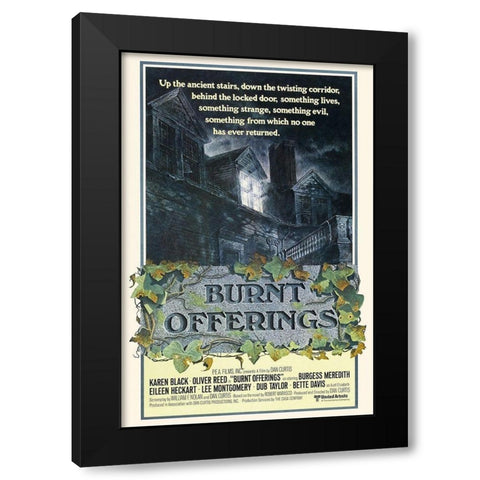 Burnt Offerings Black Modern Wood Framed Art Print with Double Matting by Hollywood Photo Archive