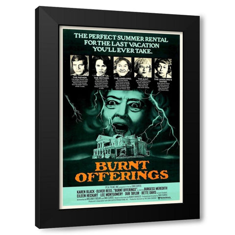 Burnt Offerings Black Modern Wood Framed Art Print with Double Matting by Hollywood Photo Archive