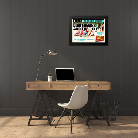 Double Feature - Quatermas and the Pit and Circus of Fear Black Modern Wood Framed Art Print by Hollywood Photo Archive