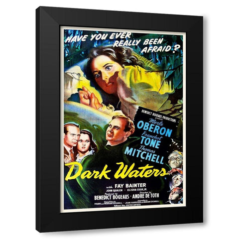 Dark Waters Black Modern Wood Framed Art Print by Hollywood Photo Archive