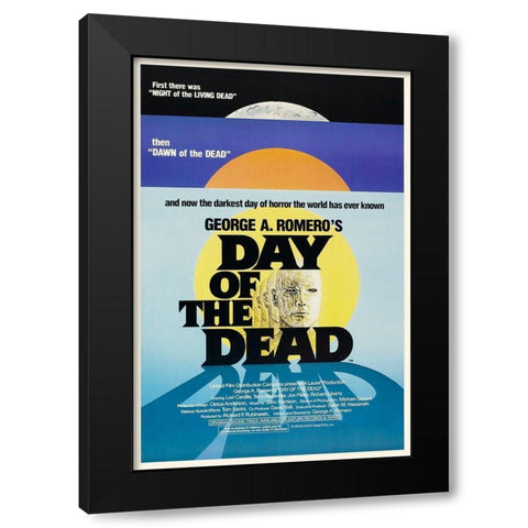 Day of the Dead Black Modern Wood Framed Art Print by Hollywood Photo Archive