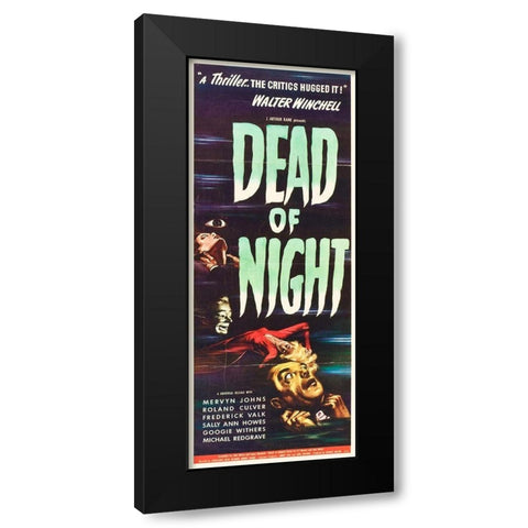 Dead of Night Black Modern Wood Framed Art Print by Hollywood Photo Archive