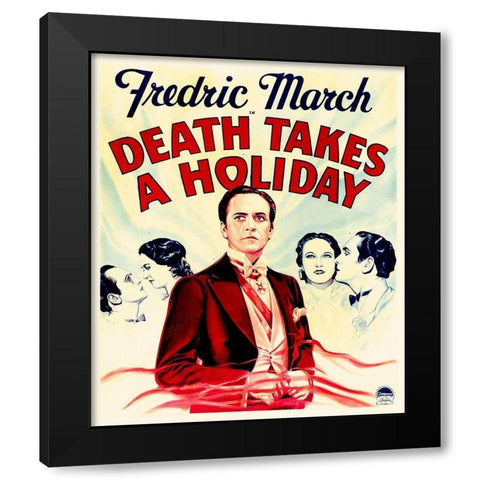 Death Takes A Holiday Black Modern Wood Framed Art Print with Double Matting by Hollywood Photo Archive