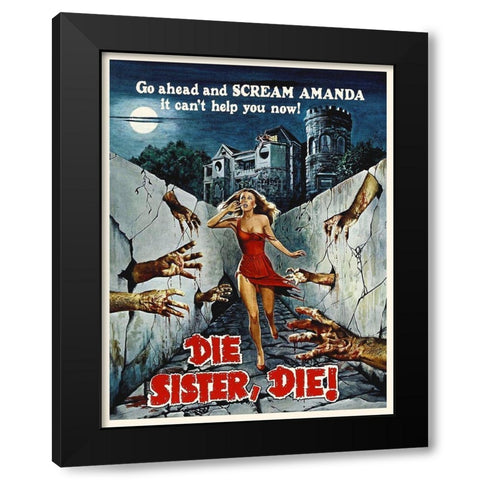 Die Sister Die Black Modern Wood Framed Art Print by Hollywood Photo Archive