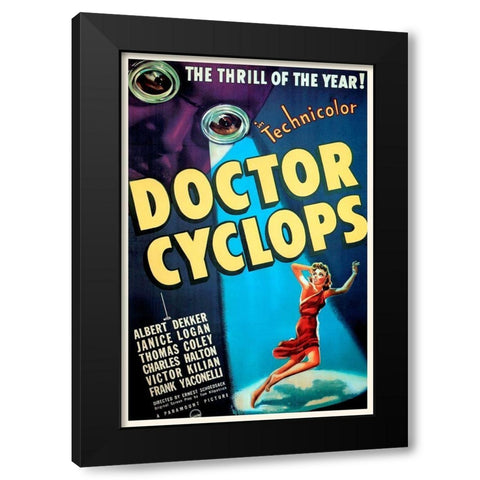 Doctor Cyclops Black Modern Wood Framed Art Print by Hollywood Photo Archive
