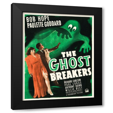 The Ghost Breakers Black Modern Wood Framed Art Print with Double Matting by Hollywood Photo Archive