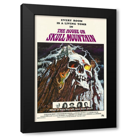 The House On Skull Mountain Black Modern Wood Framed Art Print with Double Matting by Hollywood Photo Archive