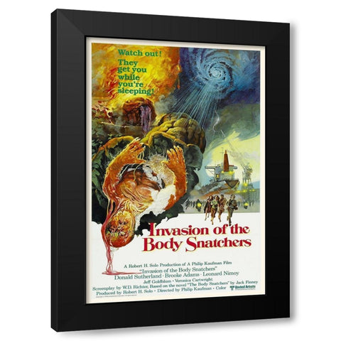 Invasion of the Body Snatchers 1978 Black Modern Wood Framed Art Print with Double Matting by Hollywood Photo Archive