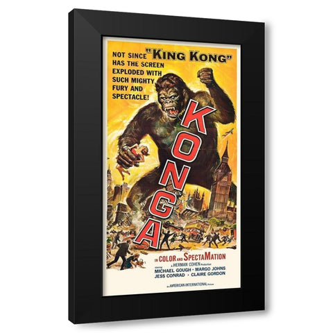 Konga Black Modern Wood Framed Art Print with Double Matting by Hollywood Photo Archive