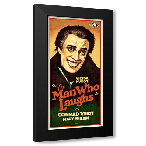 The Man Who Laughs Black Modern Wood Framed Art Print with Double Matting by Hollywood Photo Archive
