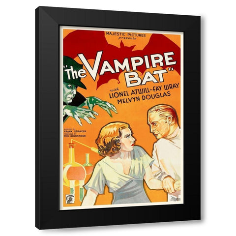 The Vampire Bat Black Modern Wood Framed Art Print with Double Matting by Hollywood Photo Archive