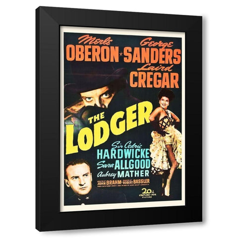 The Lodger Black Modern Wood Framed Art Print with Double Matting by Hollywood Photo Archive