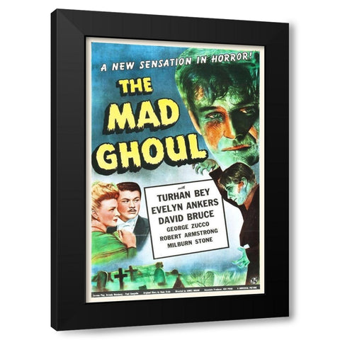 The Mad Ghoul Black Modern Wood Framed Art Print with Double Matting by Hollywood Photo Archive