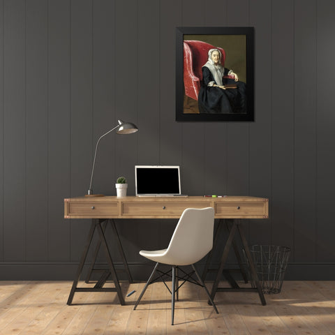 Anna Dummer Powell Black Modern Wood Framed Art Print by Copley, John Singleton