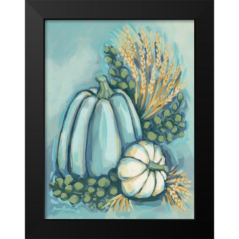 Blue Harvest II Black Modern Wood Framed Art Print by Baker, Sara