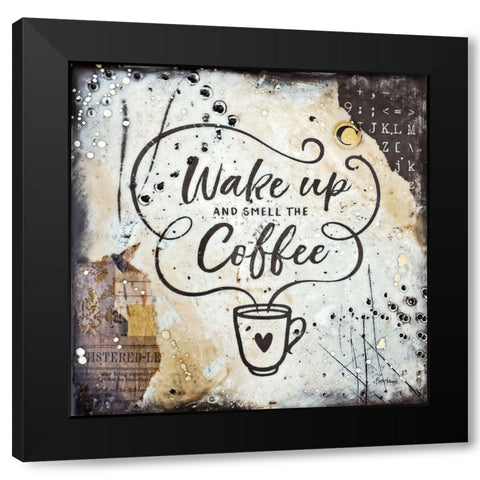 Coffee Love 3 Black Modern Wood Framed Art Print by Hallowell, Britt