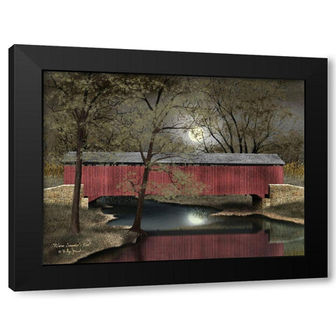 Warm Summers Eve Black Modern Wood Framed Art Print by Jacobs, Billy