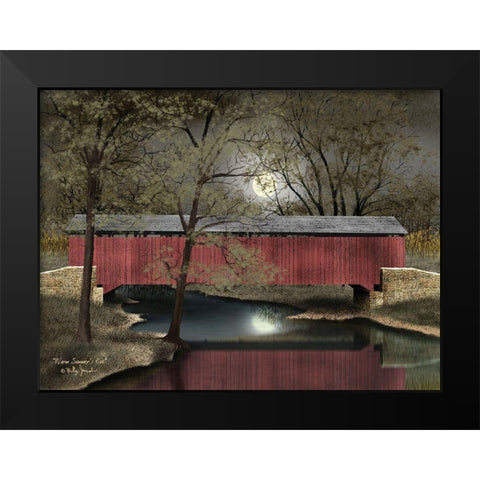 Warm Summers Eve Black Modern Wood Framed Art Print by Jacobs, Billy