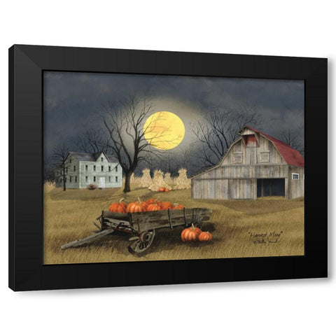 Harvest Moon Black Modern Wood Framed Art Print by Jacobs, Billy