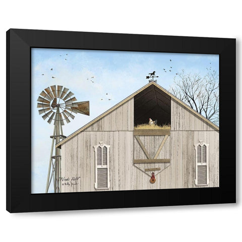 Winds Aloft Black Modern Wood Framed Art Print with Double Matting by Jacobs, Billy