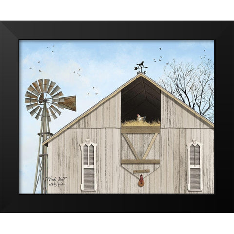 Winds Aloft Black Modern Wood Framed Art Print by Jacobs, Billy
