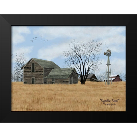 Forgotten Fields Black Modern Wood Framed Art Print by Jacobs, Billy