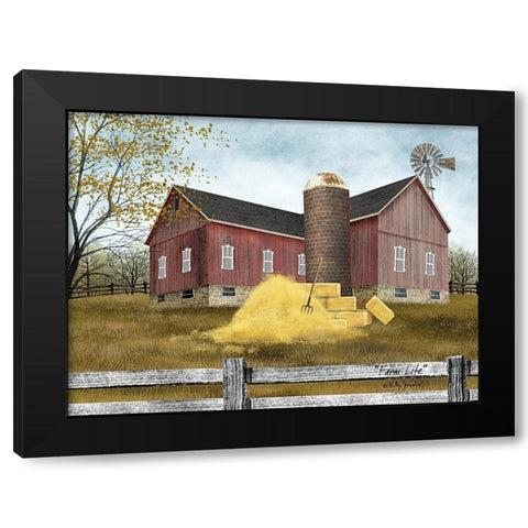 Farm Life Black Modern Wood Framed Art Print by Jacobs, Billy