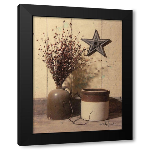 Crocks and Star Black Modern Wood Framed Art Print with Double Matting by Jacobs, Billy