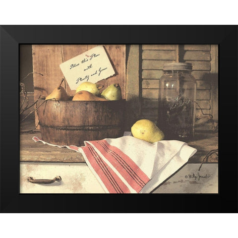 Plenty and Grace Black Modern Wood Framed Art Print by Jacobs, Billy