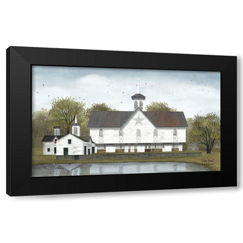 Star Barn Black Modern Wood Framed Art Print with Double Matting by Jacobs, Billy