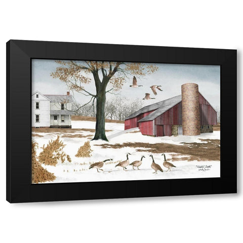 Headin South Black Modern Wood Framed Art Print by Jacobs, Billy