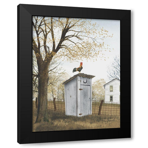 Morning Commute Black Modern Wood Framed Art Print with Double Matting by Jacobs, Billy