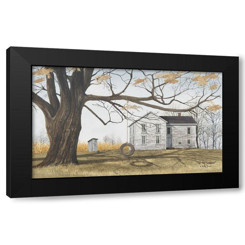 Old Farmhouse Black Modern Wood Framed Art Print with Double Matting by Jacobs, Billy