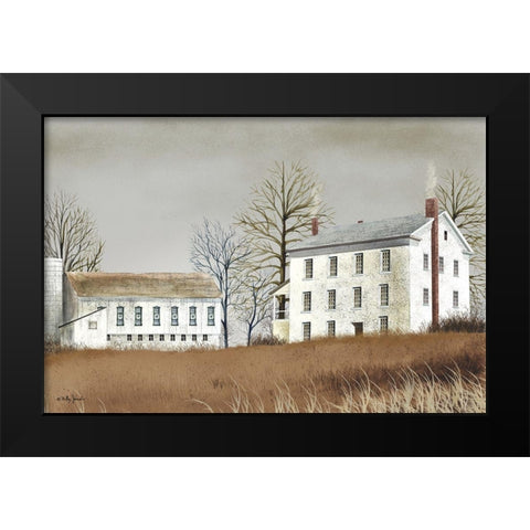 Cold Morning Black Modern Wood Framed Art Print by Jacobs, Billy