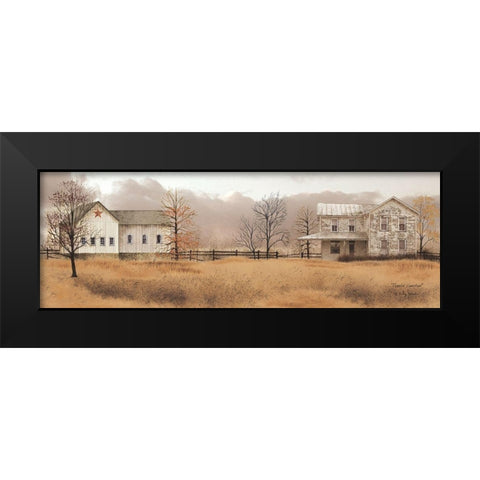 Peaceful Homestead Black Modern Wood Framed Art Print by Jacobs, Billy