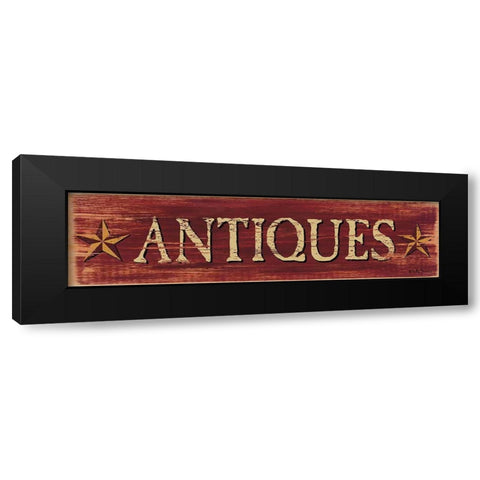 Antiques Black Modern Wood Framed Art Print with Double Matting by Jacobs, Billy