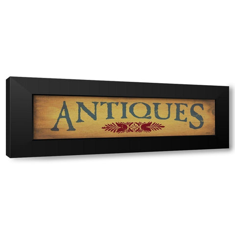 Antiques Black Modern Wood Framed Art Print with Double Matting by Jacobs, Billy